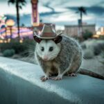 SHOCKING: Las Vegas Homeowner Finds RARE Possum in Backyard