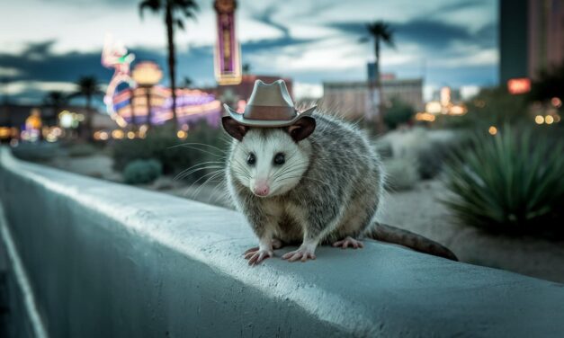 SHOCKING: Las Vegas Homeowner Finds RARE Possum in Backyard