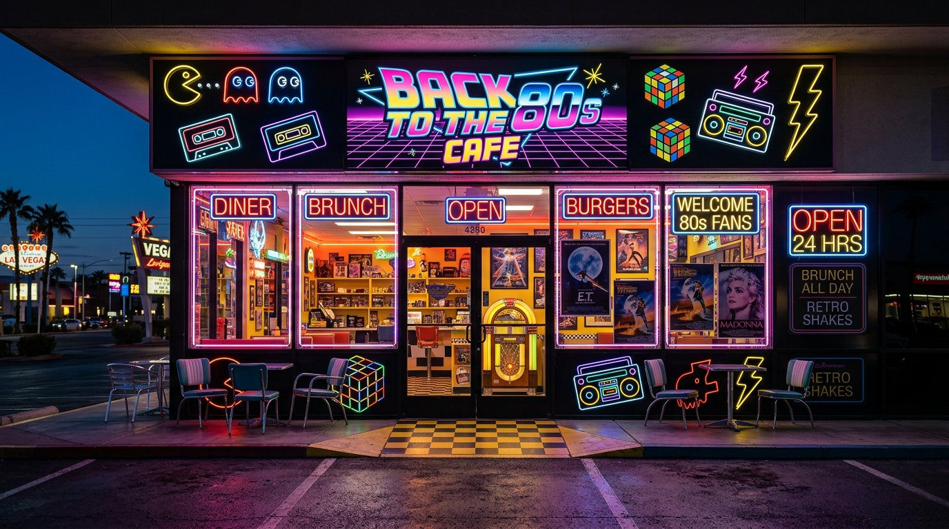 Back to the 80s Cafe: Vegas' Most Nostalgic Diner Experience