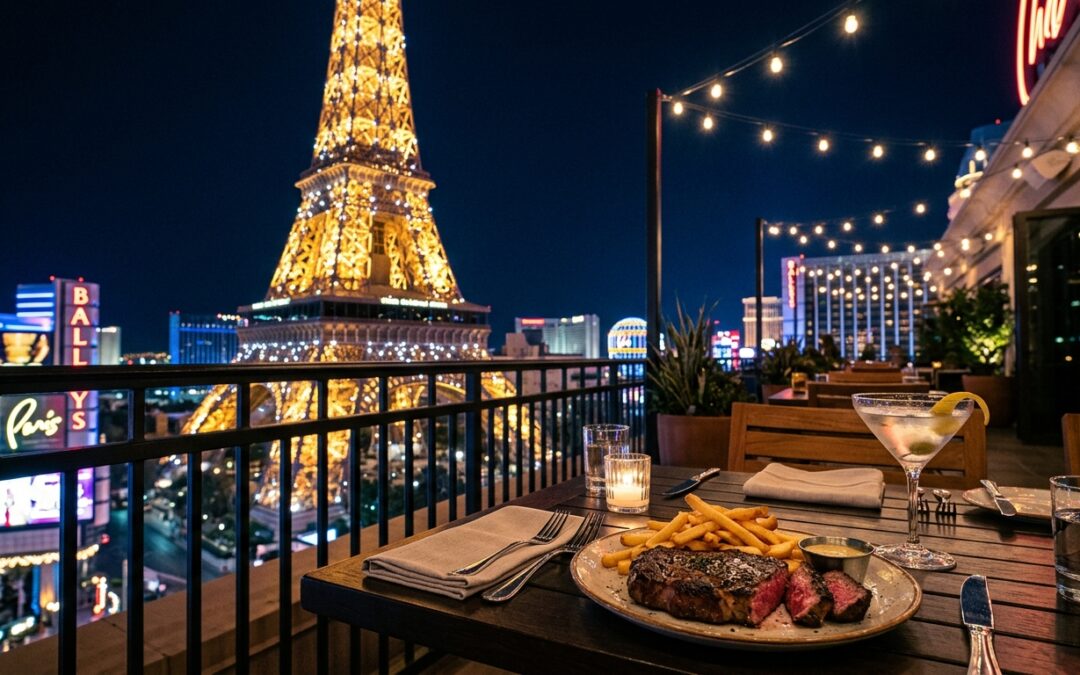 Chéri Rooftop: Dine Under the Eiffel Tower with $49 Steak & Martini