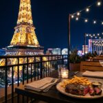 Chéri Rooftop: Dine Under the Eiffel Tower with $49 Steak & Martini