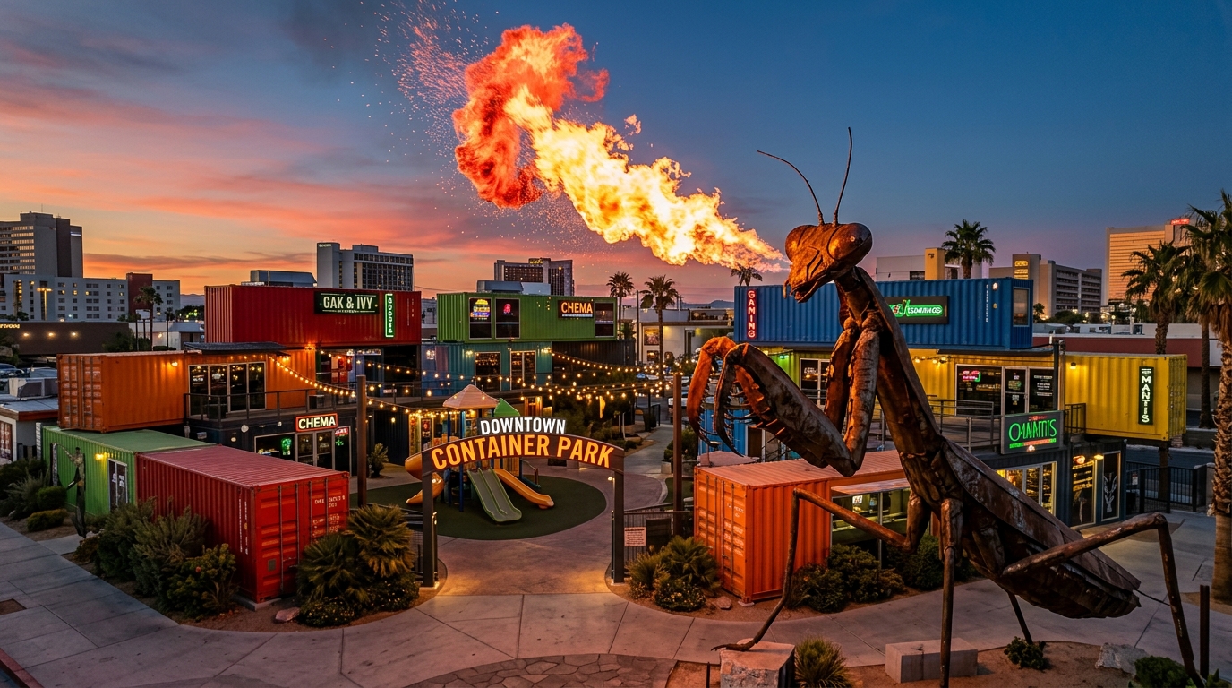 Container Park: Downtown's Fire-Breathing Urban Playground