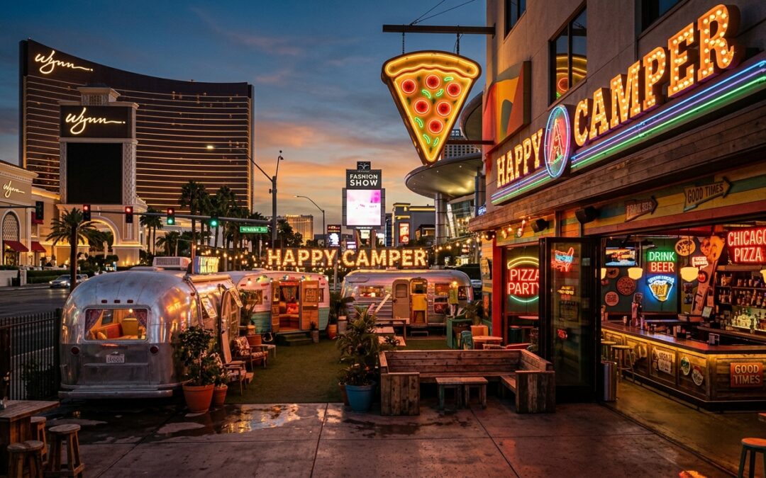 Happy Camper: Chicago’s Ultimate Pizza Party Hits the Strip