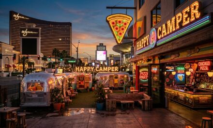 Happy Camper: Chicago’s Ultimate Pizza Party Hits the Strip