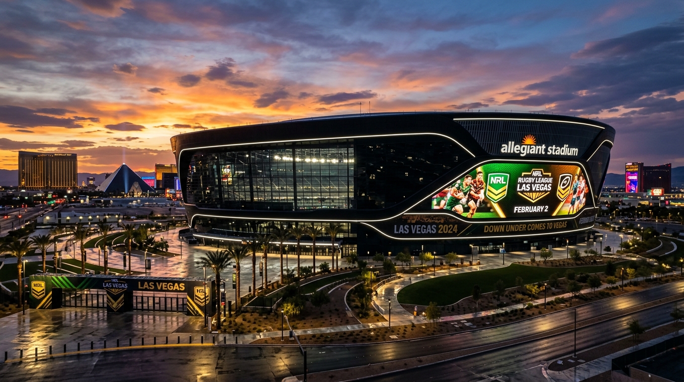 NRL Rugby League Takes Over Allegiant Stadium This February