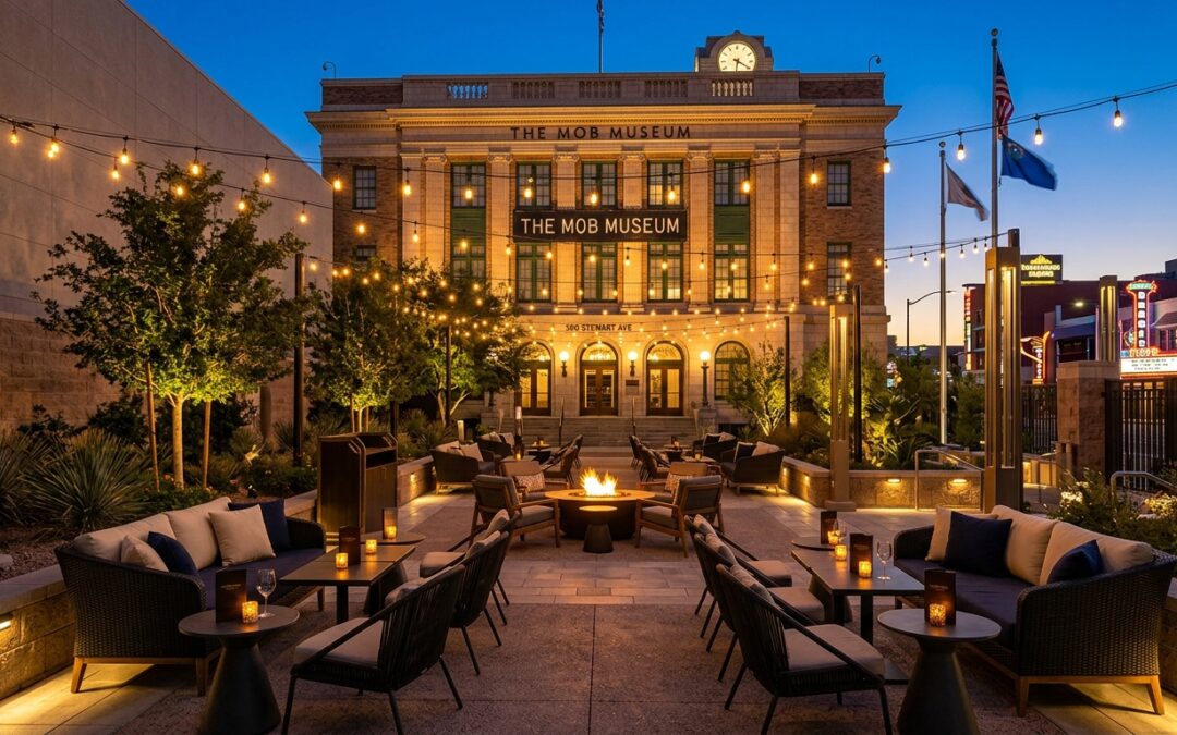 Starlight Plaza: The Mob Museum’s Glamorous New Outdoor Lounge