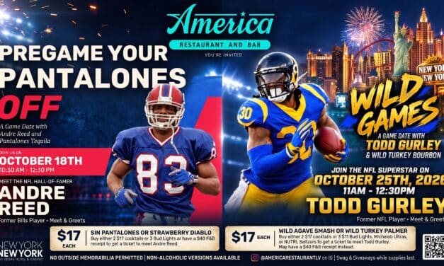 Meet Andre Reed and Todd Gurley at America Restaurant in Las Vegas